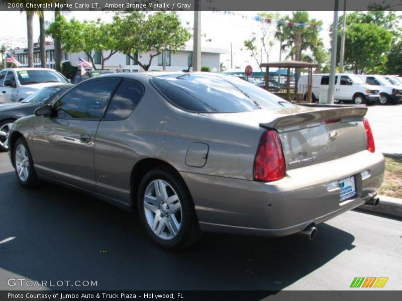 Amber Bronze Metallic / Gray 2006 Chevrolet Monte Carlo LT