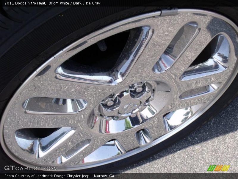 Bright White / Dark Slate Gray 2011 Dodge Nitro Heat