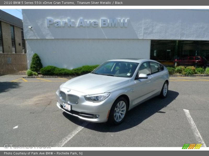 Titanium Silver Metallic / Black 2010 BMW 5 Series 550i xDrive Gran Turismo