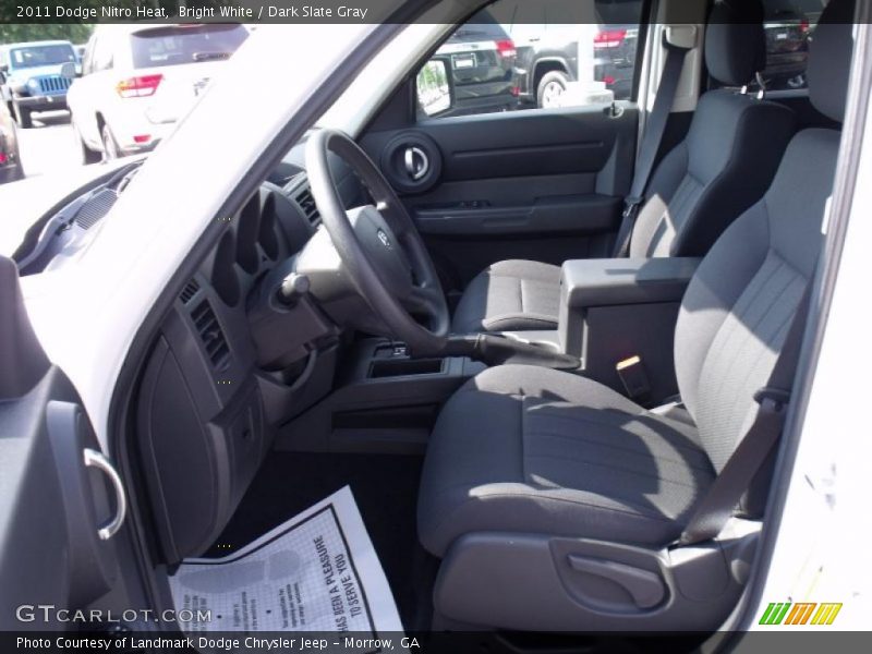 Bright White / Dark Slate Gray 2011 Dodge Nitro Heat