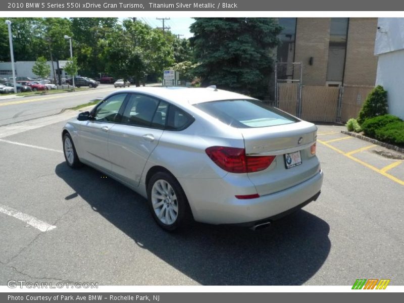 Titanium Silver Metallic / Black 2010 BMW 5 Series 550i xDrive Gran Turismo