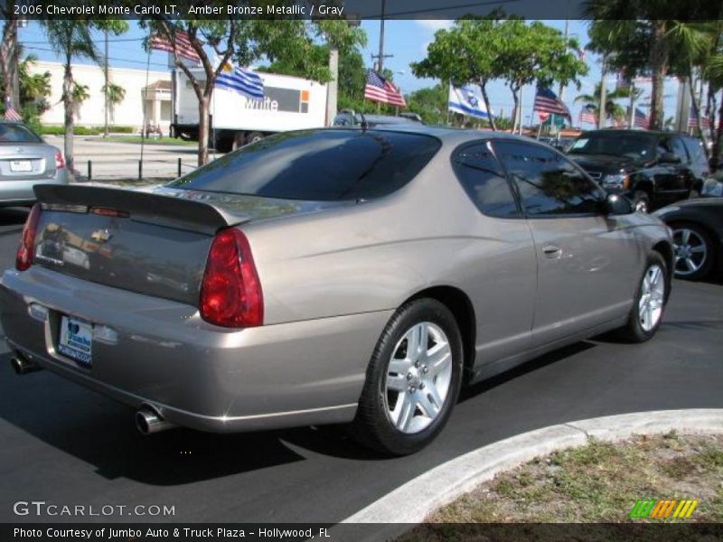Amber Bronze Metallic / Gray 2006 Chevrolet Monte Carlo LT