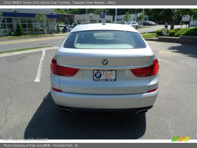 Titanium Silver Metallic / Black 2010 BMW 5 Series 550i xDrive Gran Turismo