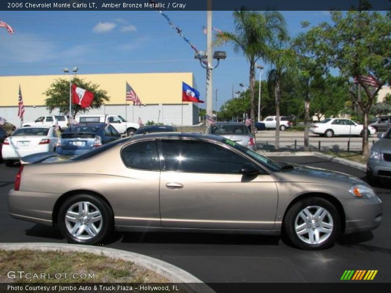 Amber Bronze Metallic / Gray 2006 Chevrolet Monte Carlo LT