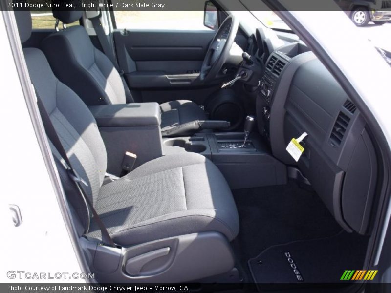 Bright White / Dark Slate Gray 2011 Dodge Nitro Heat