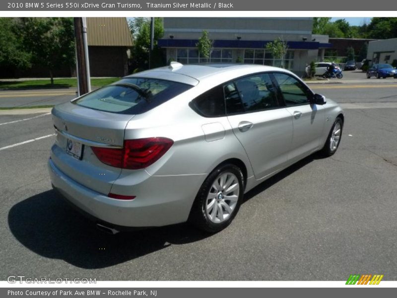 Titanium Silver Metallic / Black 2010 BMW 5 Series 550i xDrive Gran Turismo