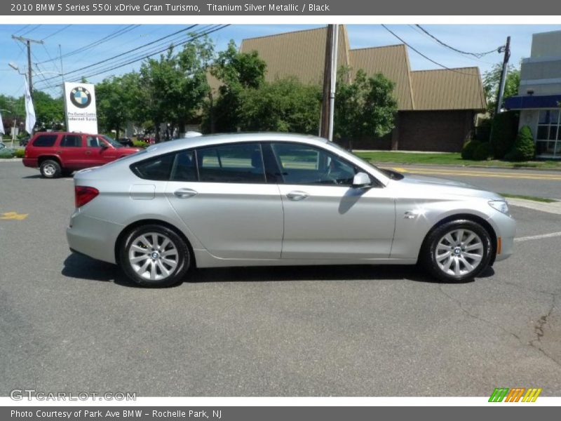 Titanium Silver Metallic / Black 2010 BMW 5 Series 550i xDrive Gran Turismo