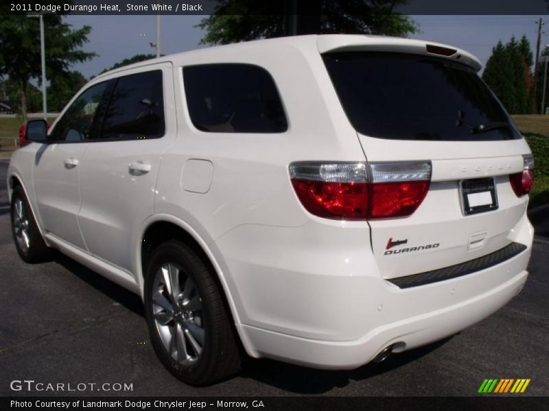 Stone White / Black 2011 Dodge Durango Heat
