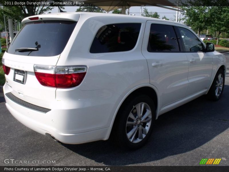 Stone White / Black 2011 Dodge Durango Heat