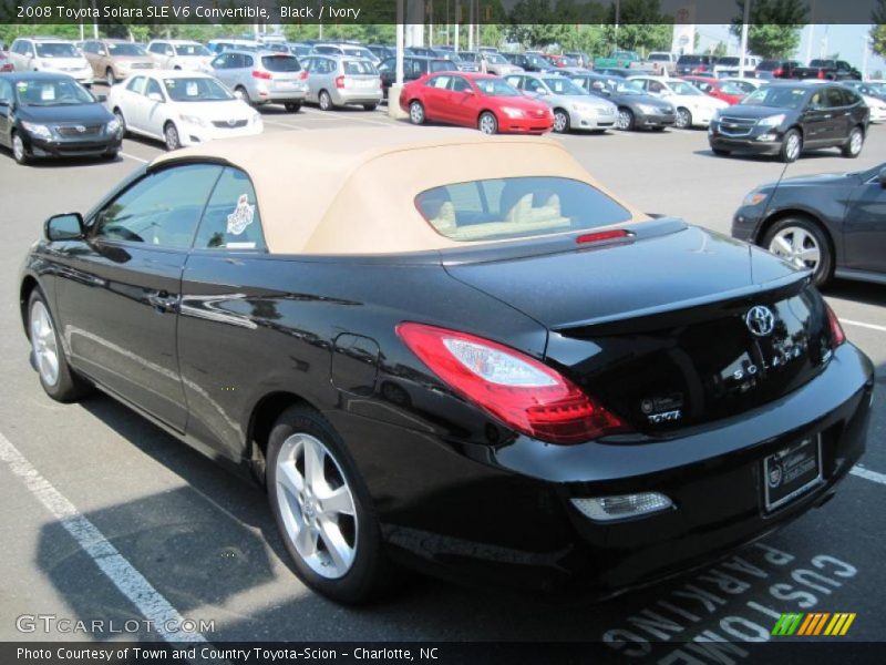 Black / Ivory 2008 Toyota Solara SLE V6 Convertible