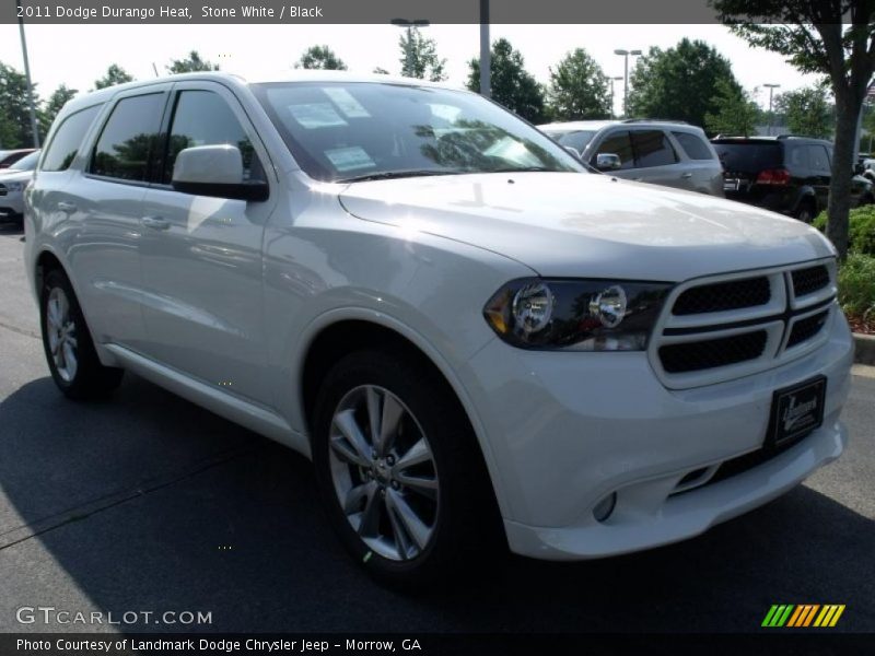 Stone White / Black 2011 Dodge Durango Heat