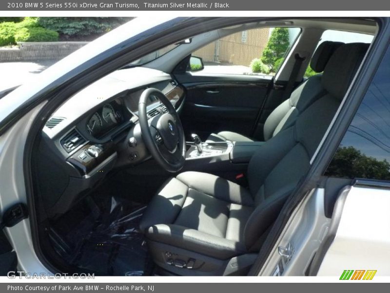 Titanium Silver Metallic / Black 2010 BMW 5 Series 550i xDrive Gran Turismo