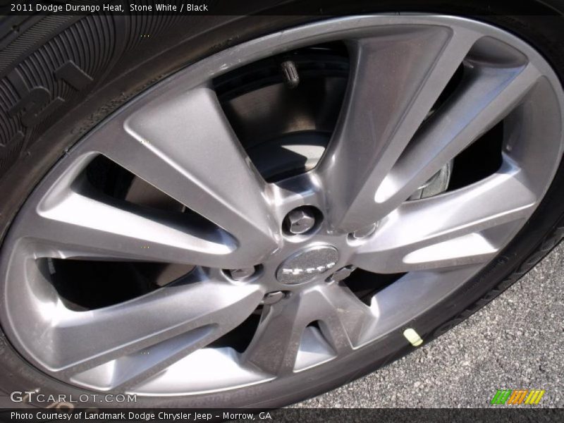 Stone White / Black 2011 Dodge Durango Heat