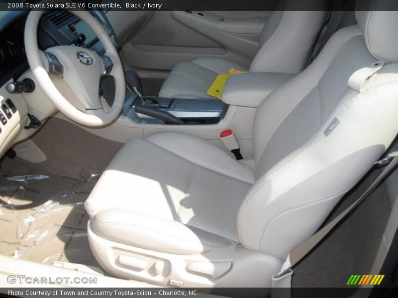 Black / Ivory 2008 Toyota Solara SLE V6 Convertible