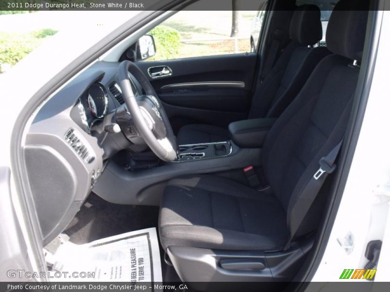 Stone White / Black 2011 Dodge Durango Heat