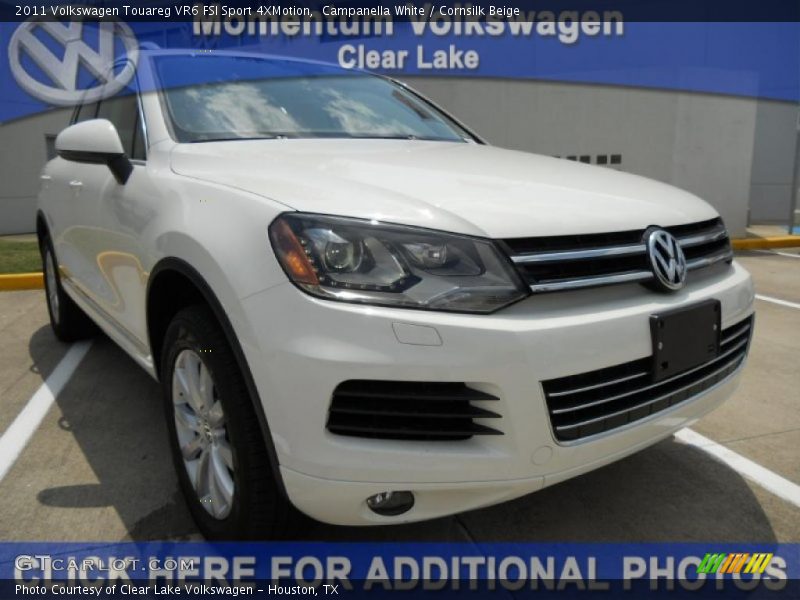 Campanella White / Cornsilk Beige 2011 Volkswagen Touareg VR6 FSI Sport 4XMotion