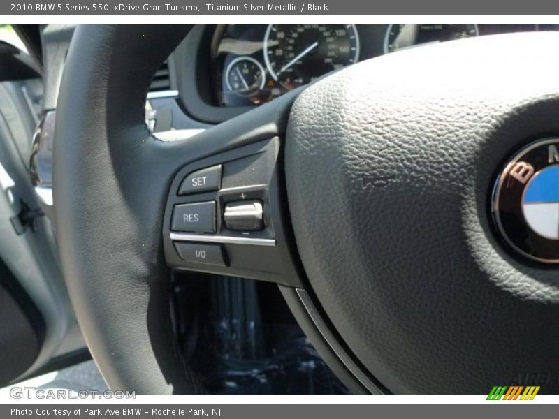 Titanium Silver Metallic / Black 2010 BMW 5 Series 550i xDrive Gran Turismo