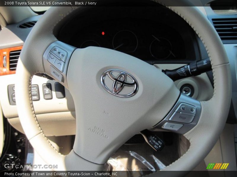 Black / Ivory 2008 Toyota Solara SLE V6 Convertible