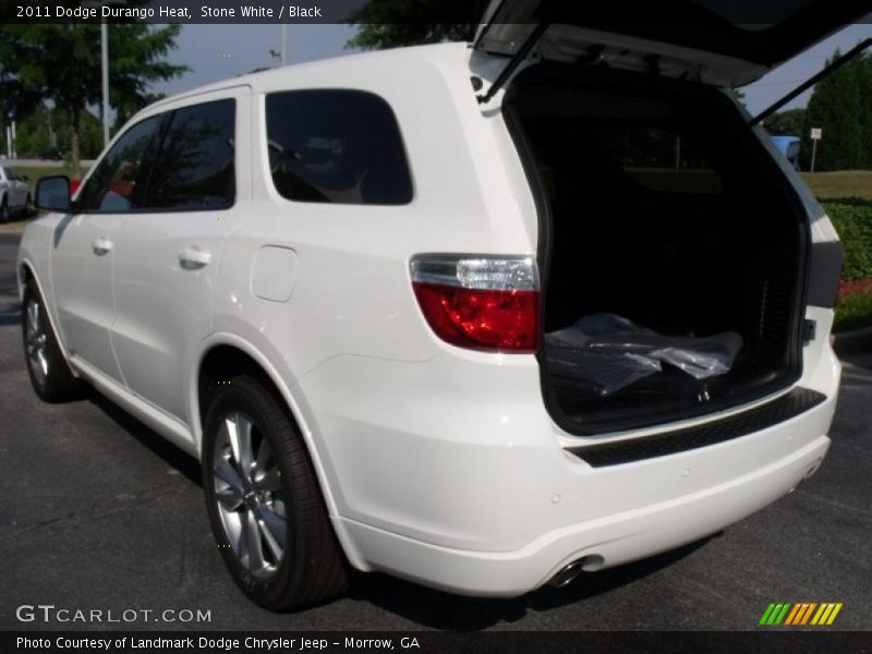 Stone White / Black 2011 Dodge Durango Heat