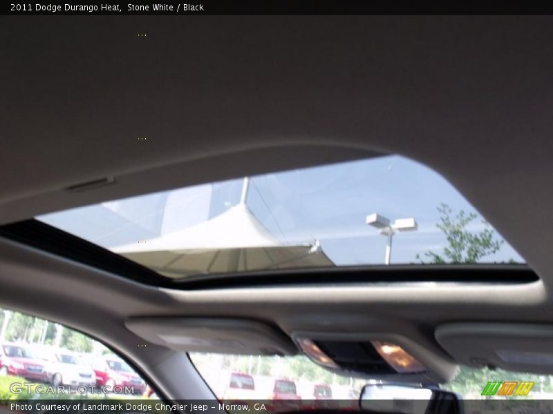 Stone White / Black 2011 Dodge Durango Heat
