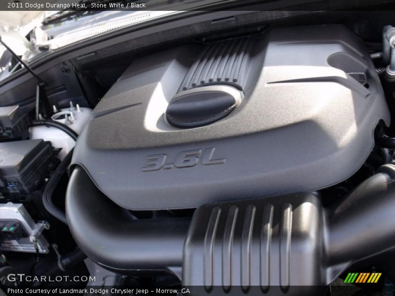 Stone White / Black 2011 Dodge Durango Heat