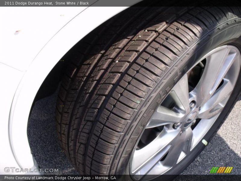 Stone White / Black 2011 Dodge Durango Heat