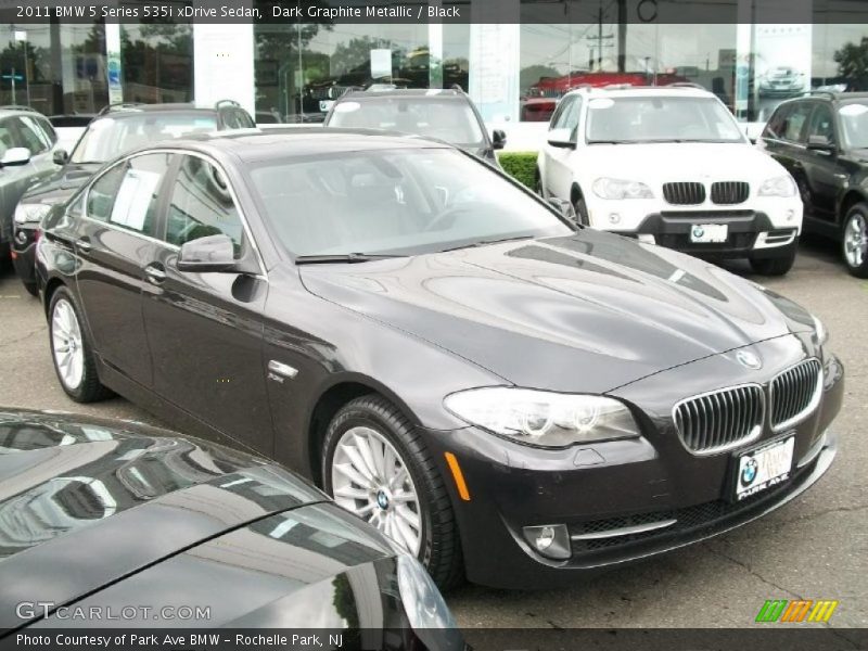 Dark Graphite Metallic / Black 2011 BMW 5 Series 535i xDrive Sedan