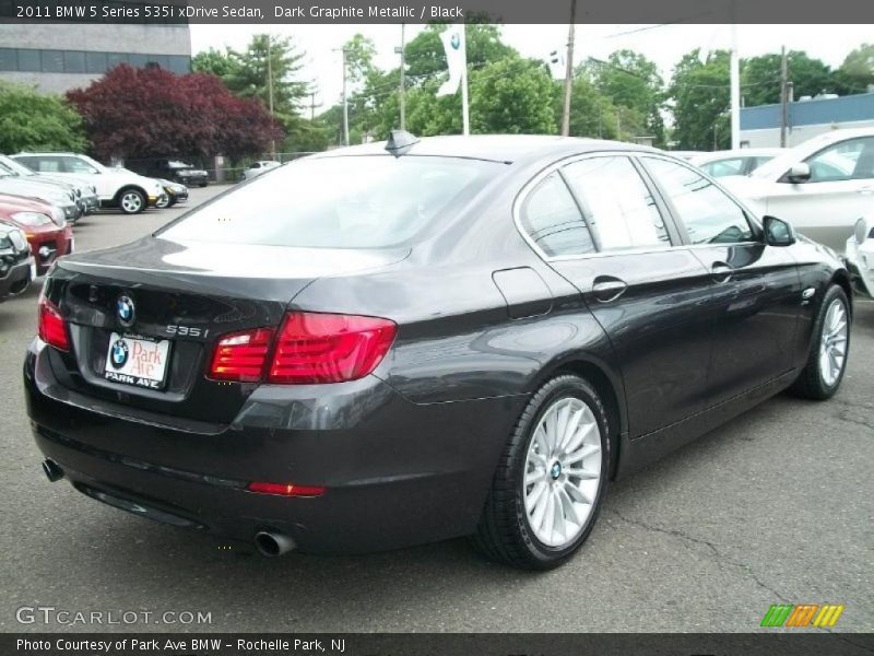 Dark Graphite Metallic / Black 2011 BMW 5 Series 535i xDrive Sedan