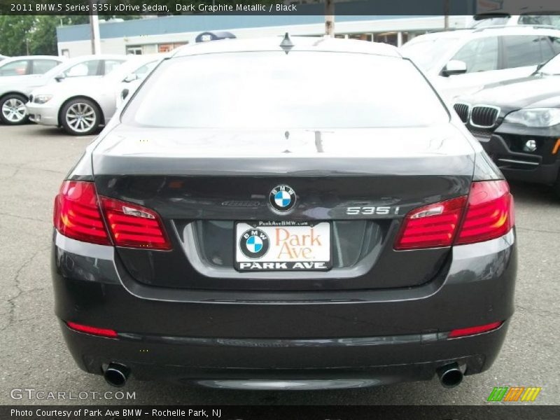 Dark Graphite Metallic / Black 2011 BMW 5 Series 535i xDrive Sedan
