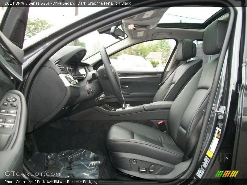 Dark Graphite Metallic / Black 2011 BMW 5 Series 535i xDrive Sedan
