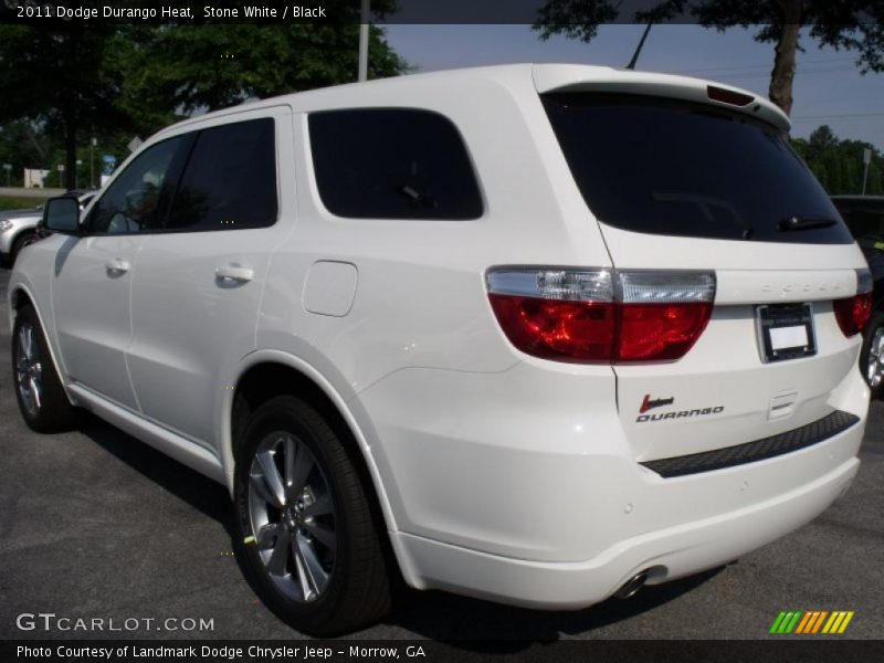 Stone White / Black 2011 Dodge Durango Heat