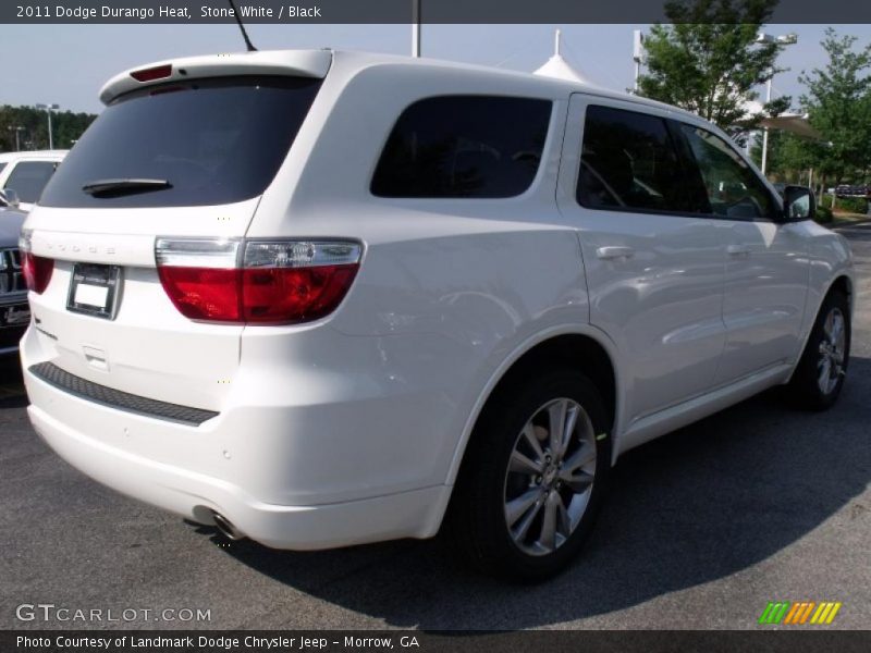 Stone White / Black 2011 Dodge Durango Heat