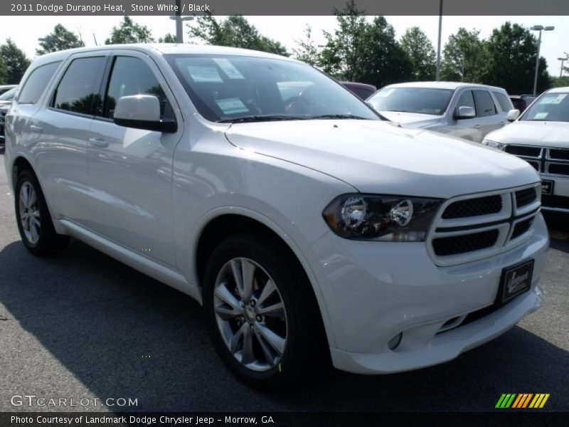 Stone White / Black 2011 Dodge Durango Heat