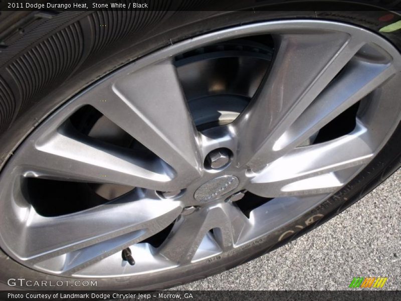 Stone White / Black 2011 Dodge Durango Heat