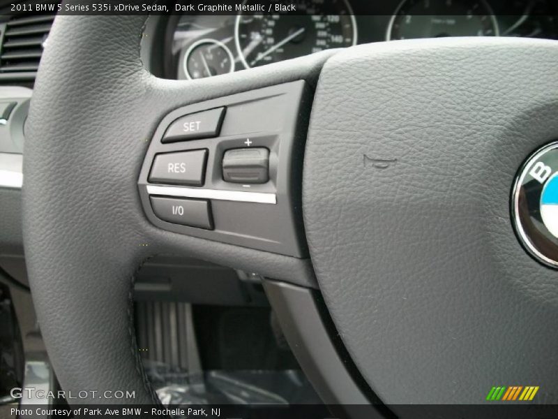 Dark Graphite Metallic / Black 2011 BMW 5 Series 535i xDrive Sedan