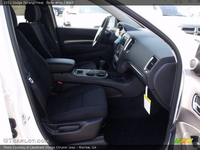 Stone White / Black 2011 Dodge Durango Heat