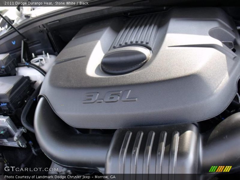 Stone White / Black 2011 Dodge Durango Heat