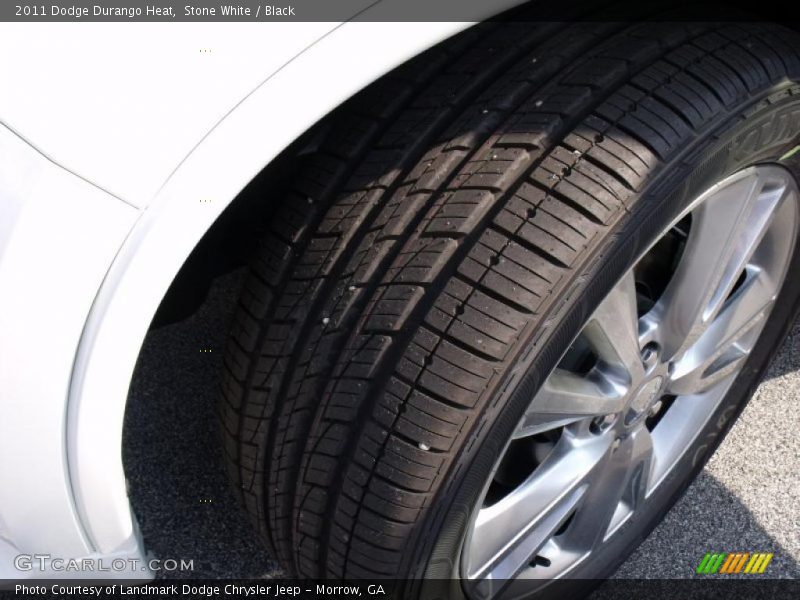 Stone White / Black 2011 Dodge Durango Heat