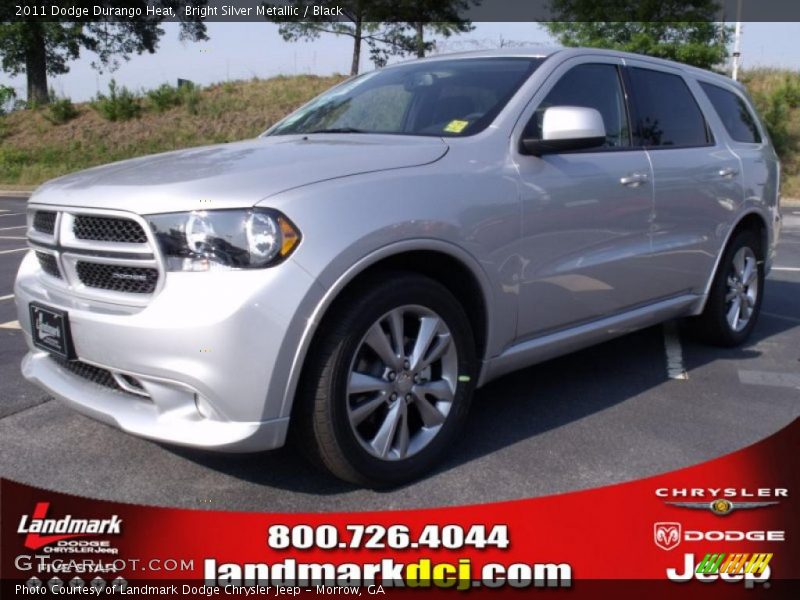 Bright Silver Metallic / Black 2011 Dodge Durango Heat