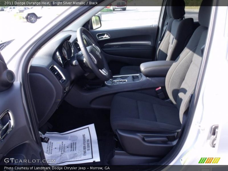 Bright Silver Metallic / Black 2011 Dodge Durango Heat