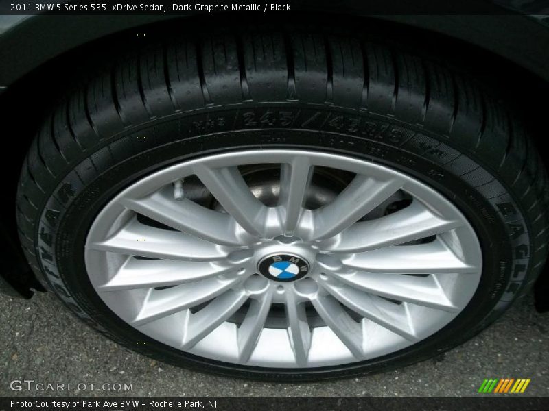 Dark Graphite Metallic / Black 2011 BMW 5 Series 535i xDrive Sedan