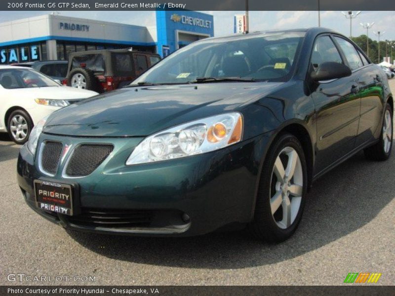 Emerald Green Metallic / Ebony 2006 Pontiac G6 GTP Sedan