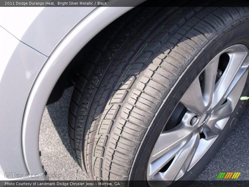 Bright Silver Metallic / Black 2011 Dodge Durango Heat
