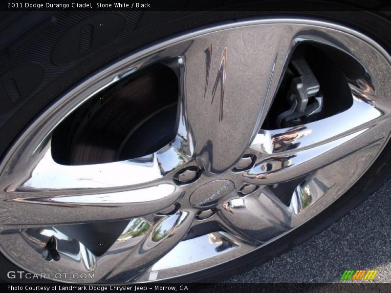 Stone White / Black 2011 Dodge Durango Citadel