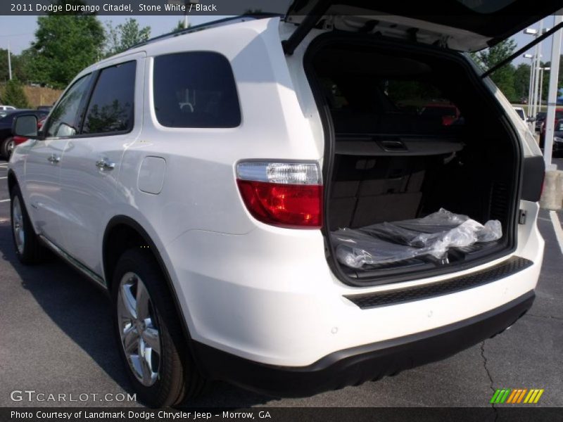 Stone White / Black 2011 Dodge Durango Citadel