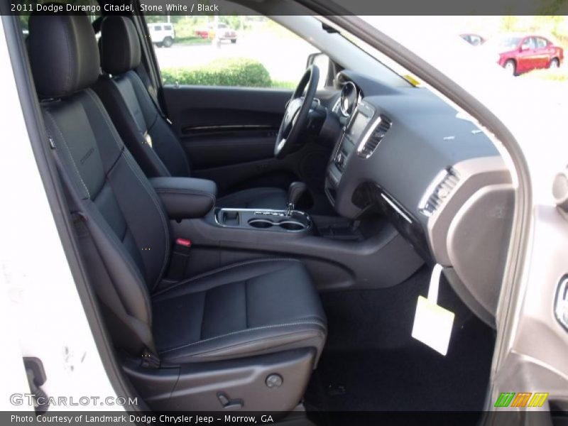 Stone White / Black 2011 Dodge Durango Citadel