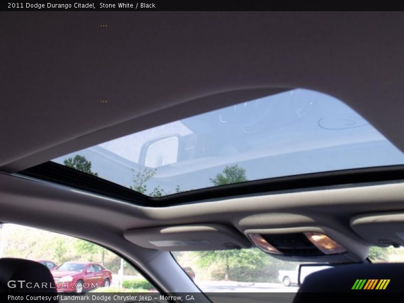 Stone White / Black 2011 Dodge Durango Citadel