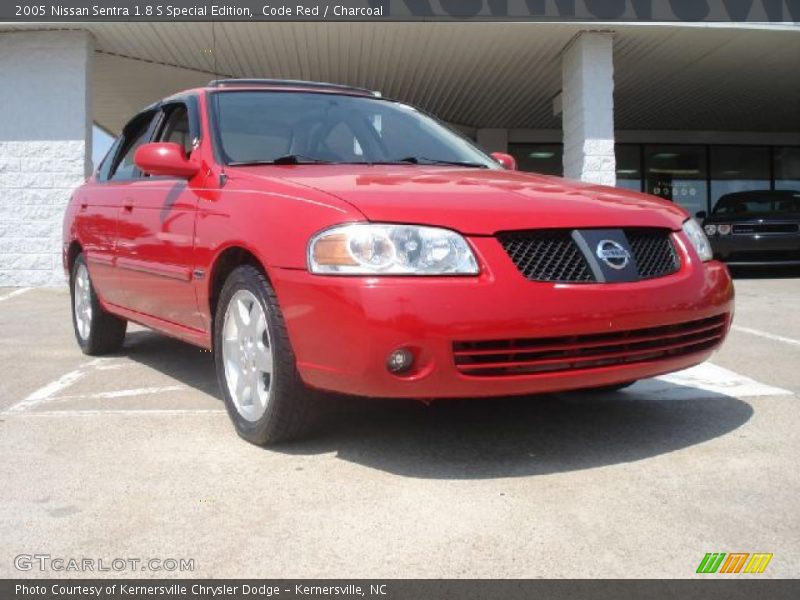 Code Red / Charcoal 2005 Nissan Sentra 1.8 S Special Edition