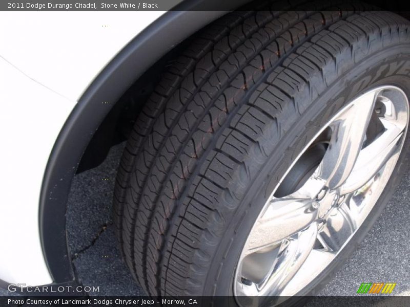 Stone White / Black 2011 Dodge Durango Citadel