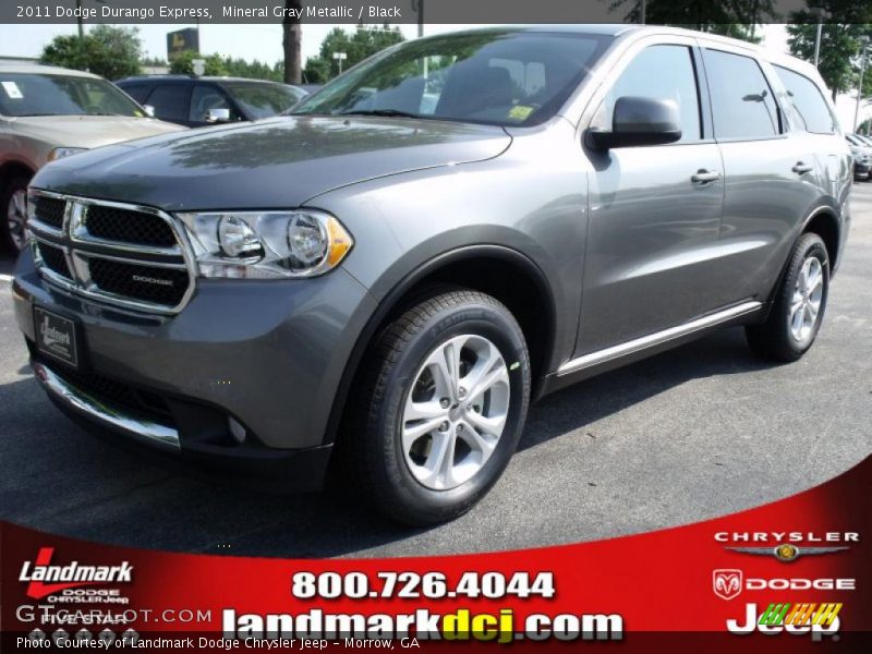 Mineral Gray Metallic / Black 2011 Dodge Durango Express